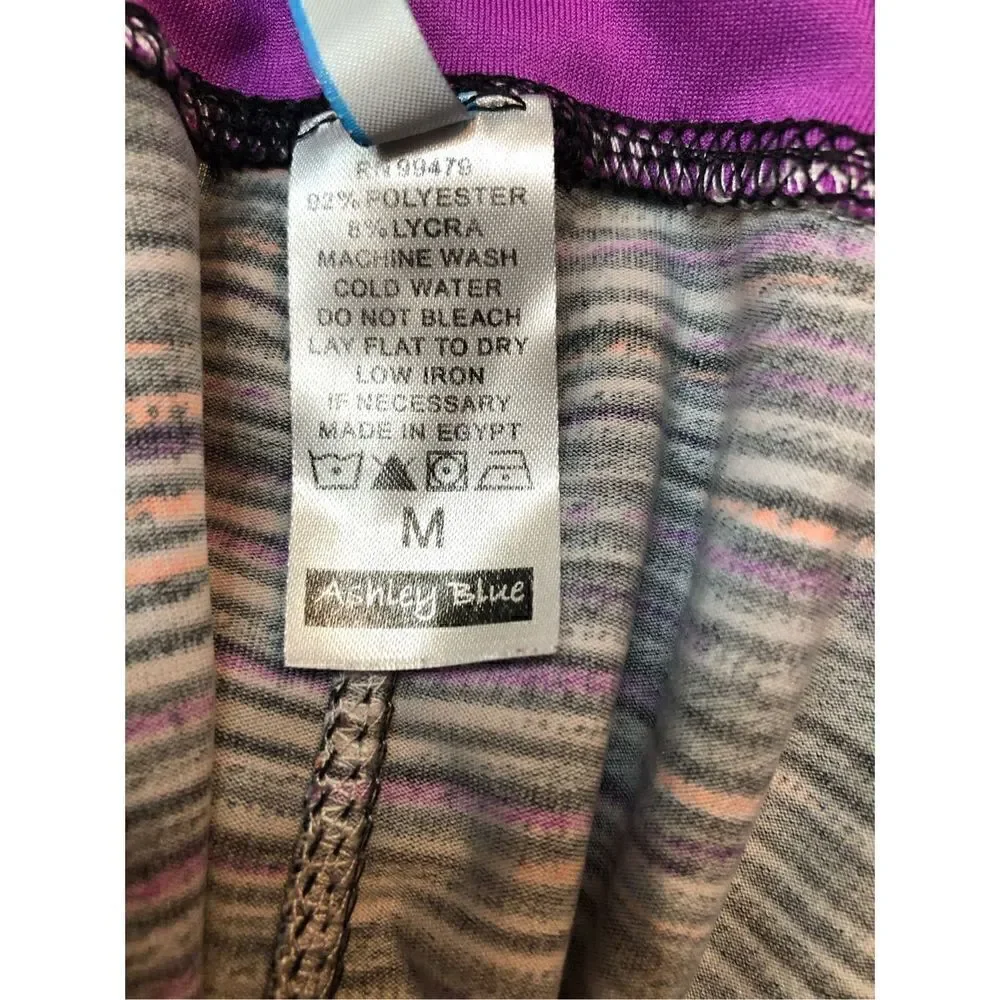Ashley Blue space dye yoga capris